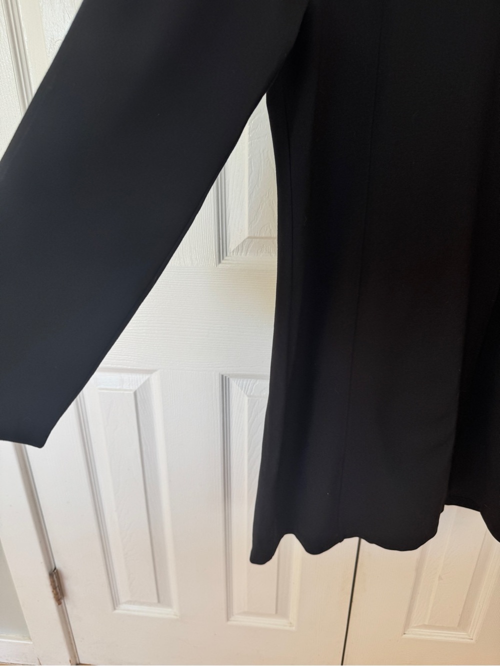 NWT J.Crew Black Dress Size 14 Long Sleeve Shift A-Line Career Business Casual - Picture 3 of 10